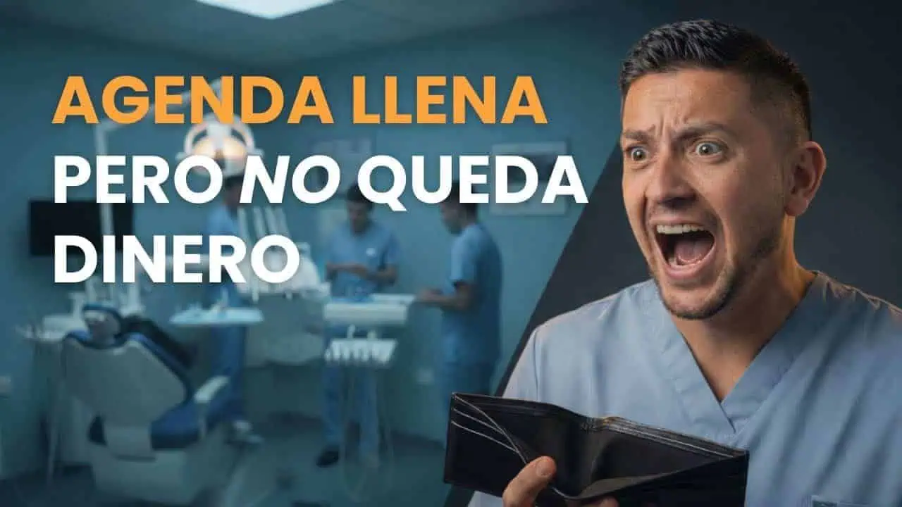 Dentista analizando las finanzas de su clínica dental