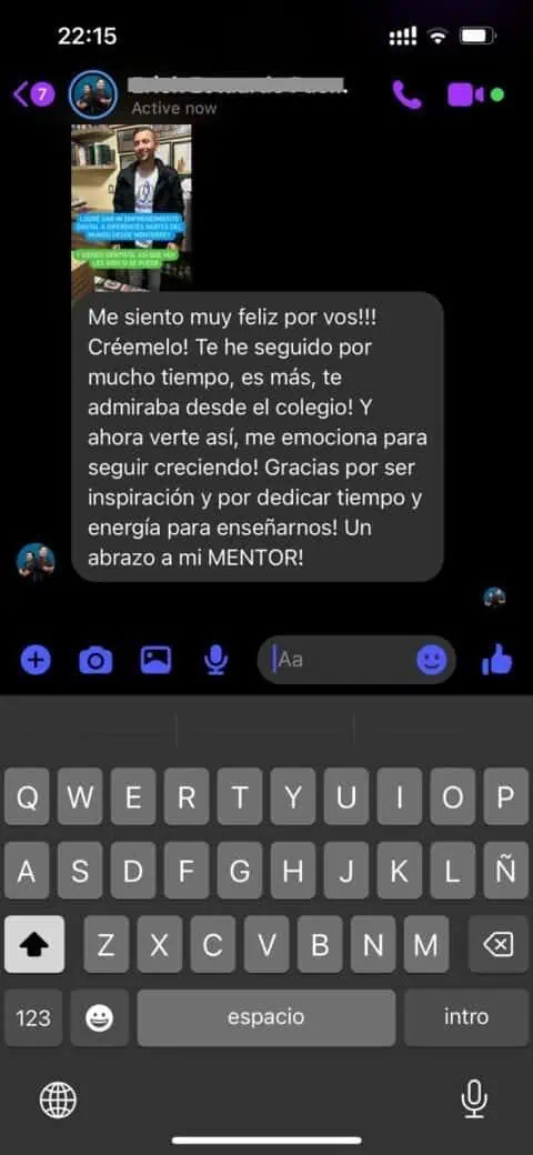 Mensaje de alumno DESPEGA 4