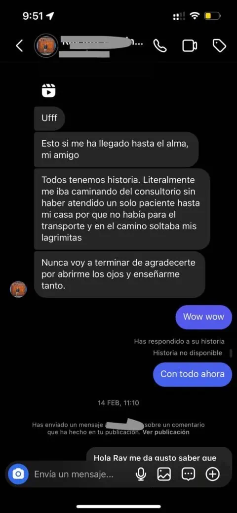 Mensaje de alumno DESPEGA 6